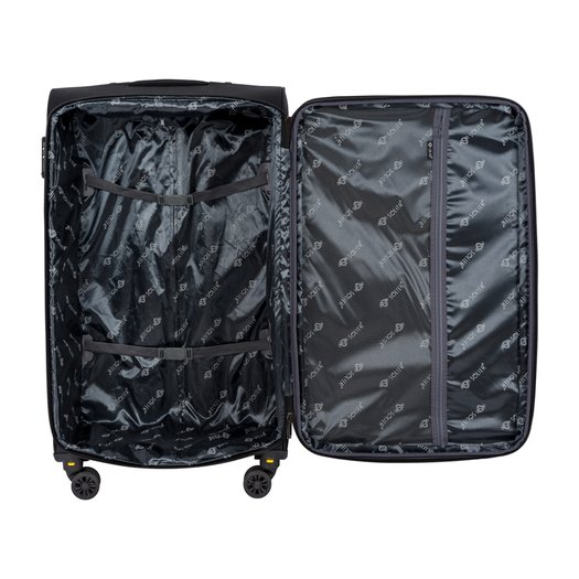 Medium soft luggage M 23   Solier STL2240 black-brown