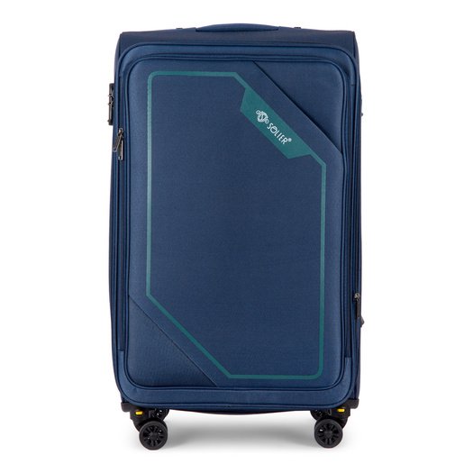 Large soft luggage L 26   Solier STL2240  navy-green