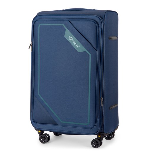 Large soft luggage L 26   Solier STL2240  navy-green