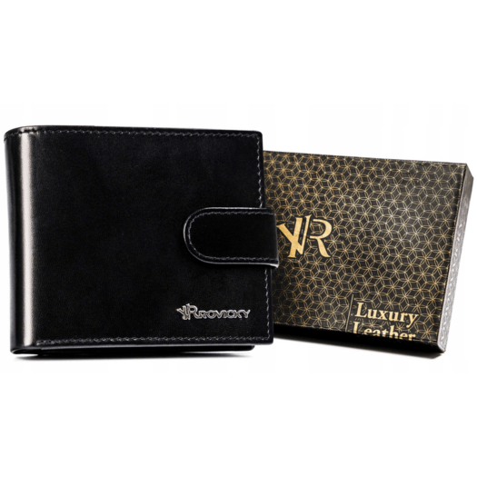 Leather wallet RFID ROVICKY RV-8190L-AAX