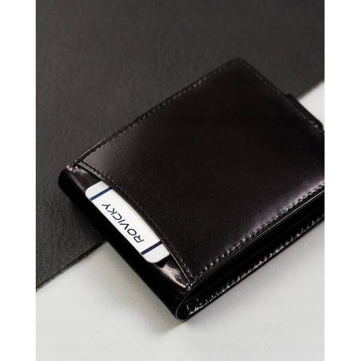 Leather wallet RFID ROVICKY RV-8190L-AAX