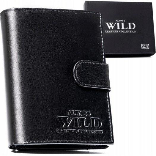 Leather wallet RFID ALWAYS WILD N4L-P-GCL