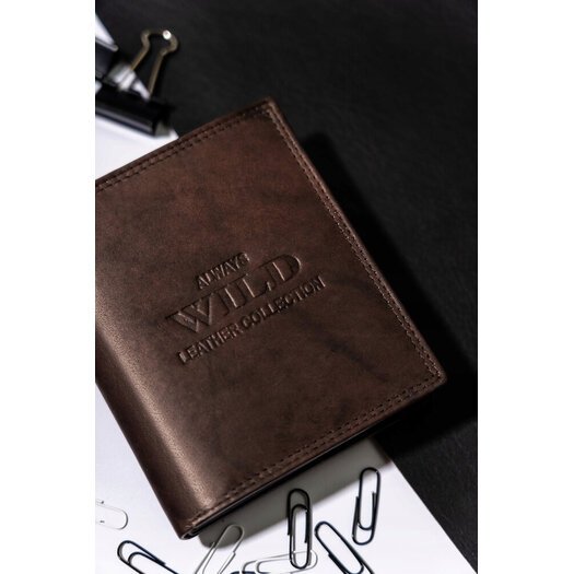 Leather wallet ALWAYS WILD AW-N890-MAL