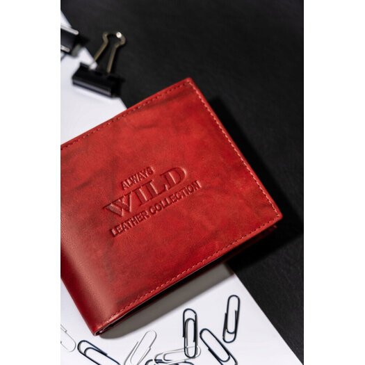 Leather wallet ALWAYS WILD AW-N5-MAL