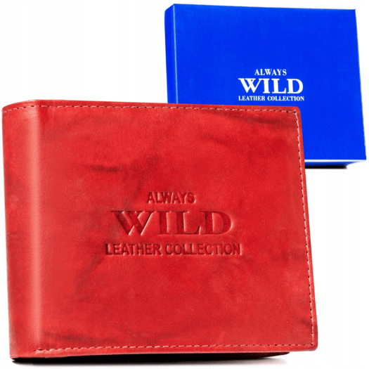 Leather wallet ALWAYS WILD AW-N5-MAL