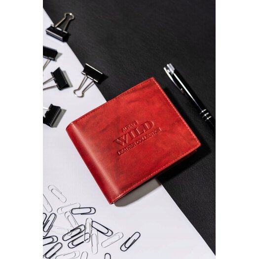 Leather wallet ALWAYS WILD AW-N5-MAL