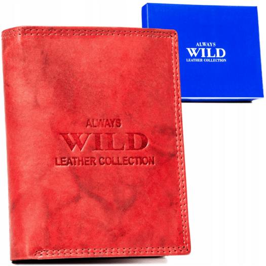 Leather wallet ALWAYS WILD AW-N4-MAL