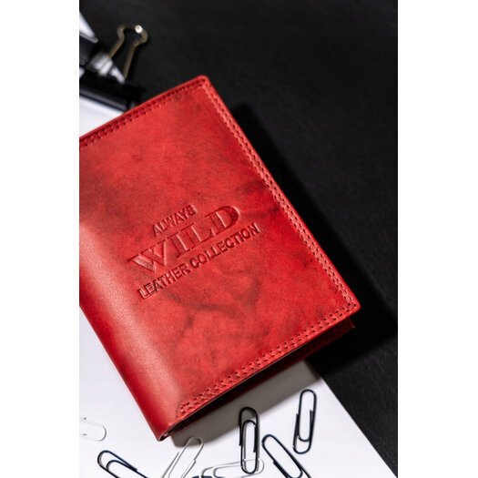 Leather wallet ALWAYS WILD AW-N4-MAL