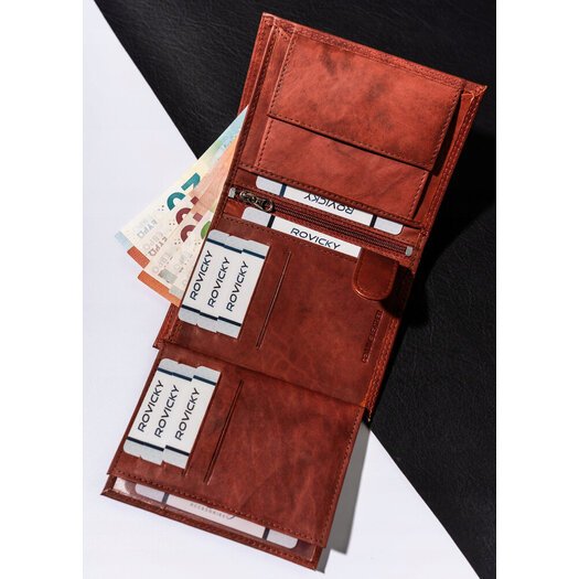 Leather wallet ALWAYS WILD AW-N4-MAL