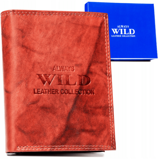 Leather wallet ALWAYS WILD AW-N4-MAL