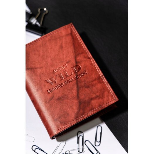 Leather wallet ALWAYS WILD AW-N4-MAL