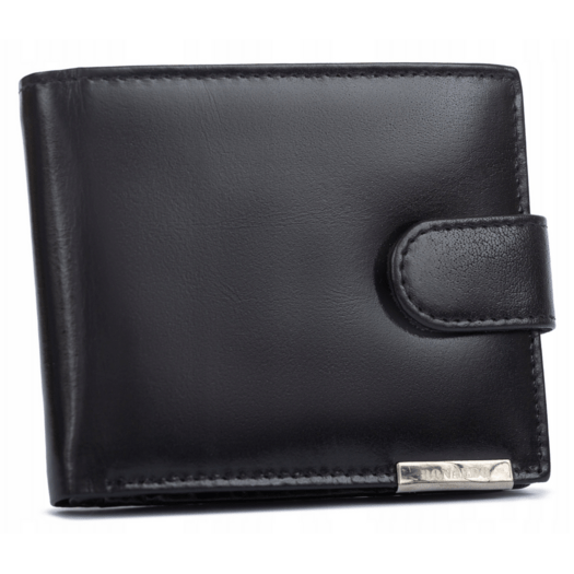 Leather wallet RFID RONALDO RM-02L-BCF-BP