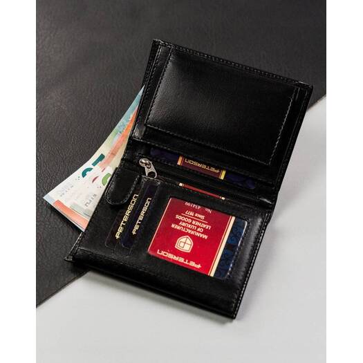 Leather wallet RFID PETERSON PTN 324-PR 2-1-1