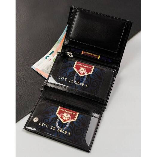 Leather wallet RFID PETERSON PTN 324-PR 2-1-1