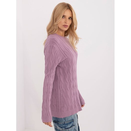 Sweter-AT-SW-2343.88-fioletowy