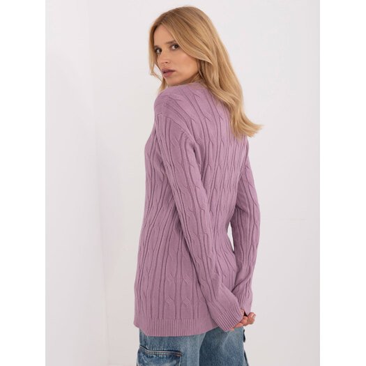 Sweter-AT-SW-2343.88-fioletowy