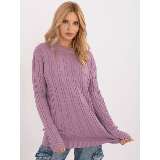 Sweter-AT-SW-2343.88-fioletowy