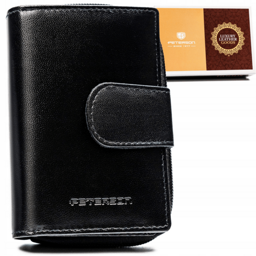 Leather wallet RFID PETERSON PTN RD-41-GCL