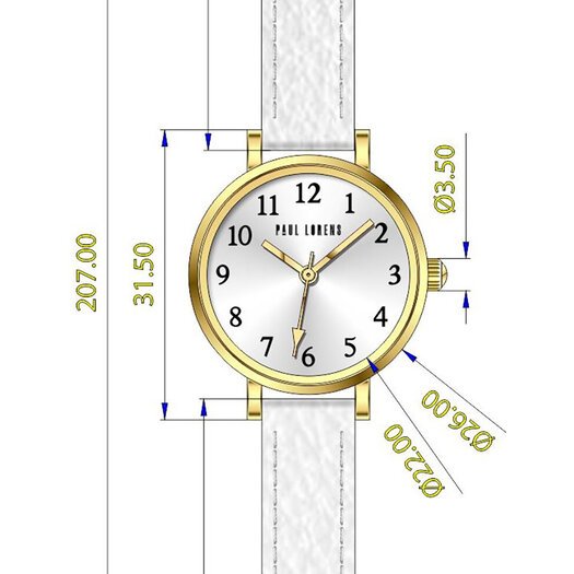 ZEGAREK DAMSKI PAUL LORENS -  PL14641A-3C2  (zg527b) + BOX