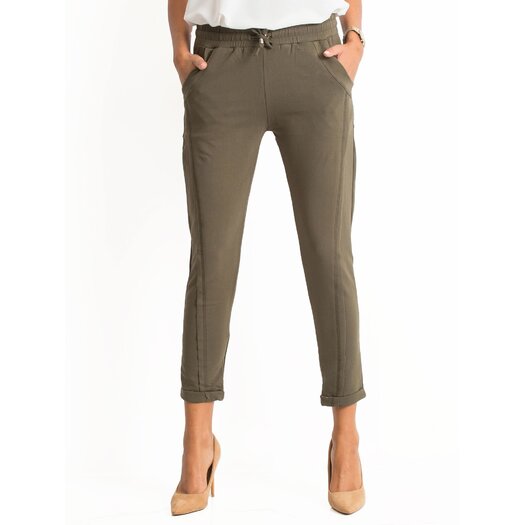 Spodnie dresowe-RV-DR-3589.08X-khaki