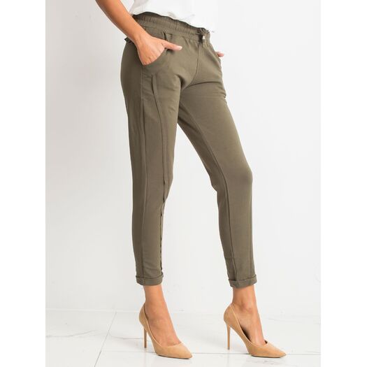 Spodnie dresowe-RV-DR-3589.08X-khaki