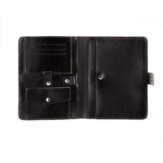 Genuine leather men's organiser Solier SA21 black