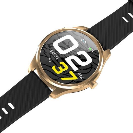 IŠMANUSIS LAIKRODIS SMARTWATCH G. Rossi SW012-4 gold/black + dodatkowa BRANSOLETA (zg315d)