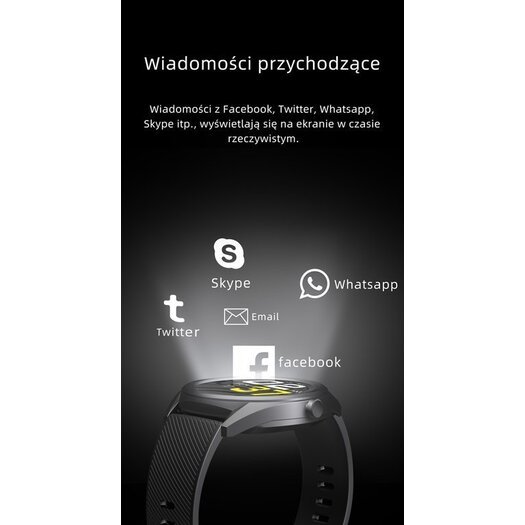 IŠMANUSIS LAIKRODIS SMARTWATCH G. Rossi SW012-4 gold/black + dodatkowa BRANSOLETA (zg315d)