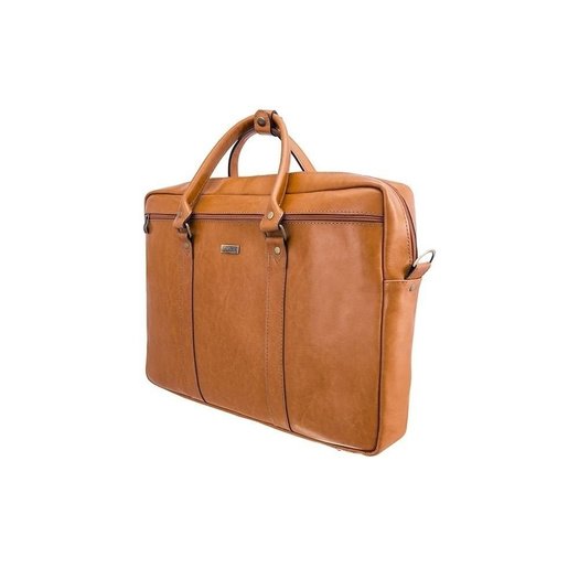 Cogniac leather shoulder laptop bag KILBRIDGE