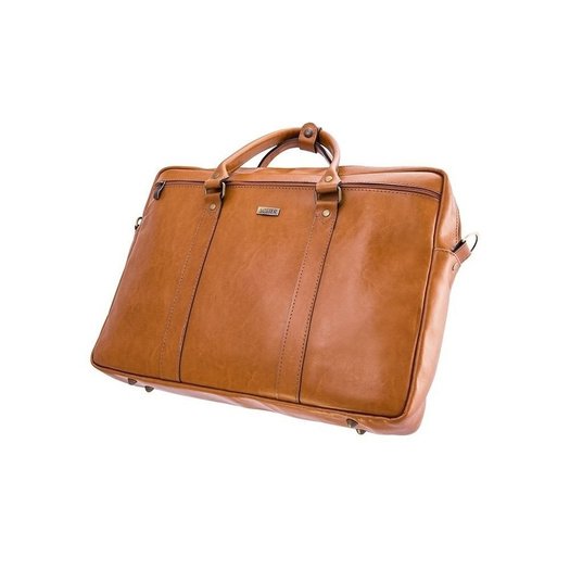 Cogniac leather shoulder laptop bag KILBRIDGE