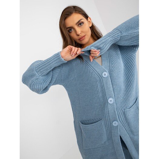 Cardigan-TW-SW-BL-0100.38X-šviesiai mėlyna