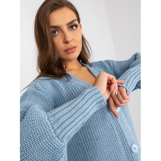 Cardigan-TW-SW-BL-0100.38X-šviesiai mėlyna