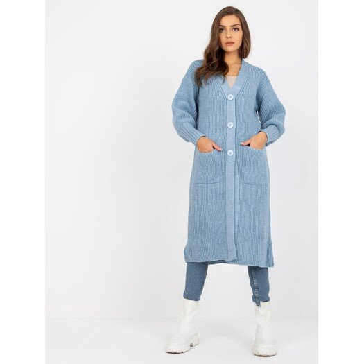 Cardigan-TW-SW-BL-0100.38X-šviesiai mėlyna