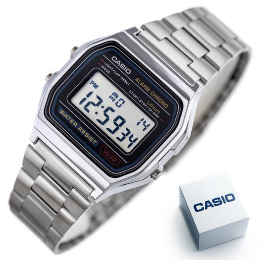 Laikrodis vyrams CASIO A158WA-1A (zd093a) - KLASYKA