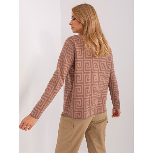 Sweter-AT-SW-2341.00P-brązowy