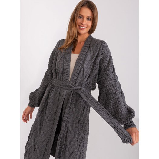 Cardigan-BA-SW-8020-1.36P-tamsiai pilka