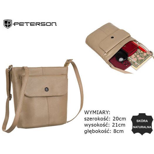 Leather bag PETERSON PTN TOR-346-SNC