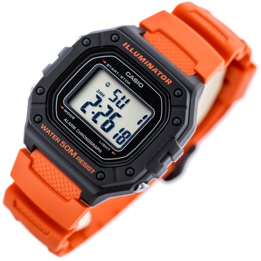 Laikrodis vyrams CASIO W-218H-4B2 + dėžutė