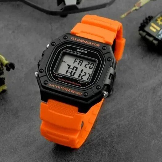 Laikrodis vyrams CASIO W-218H-4B2 + dėžutė