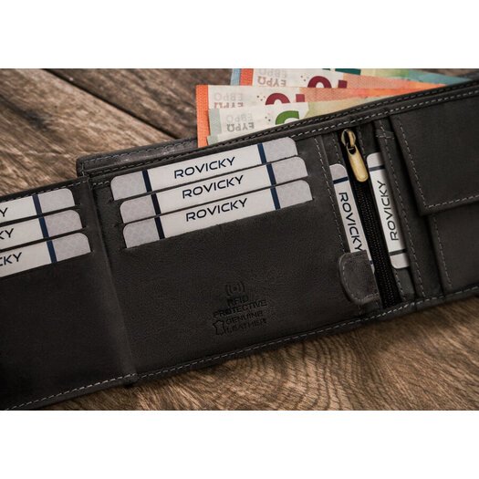 Leather wallet RFID ALWAYS WILD N992L-CHM