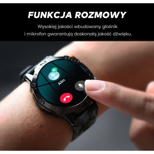 SMARTWATCH MĘSKI GRAVITY GT20-2 - AMOLED, DODATKOWY PASEK (sg024b)