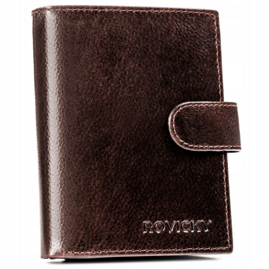 Leather wallet RFID ROVICKY N62L-RPVT-BL