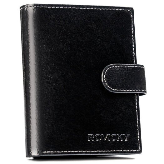 Leather wallet RFID ROVICKY N4L-RPVT-BL