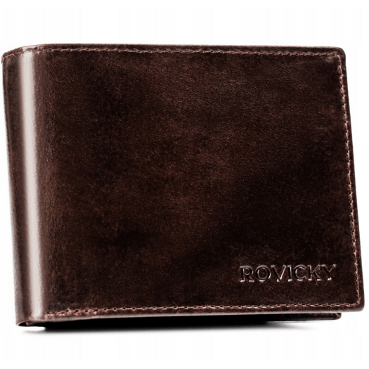 Leather wallet RFID ROVICKY N61L-RPVT-BL