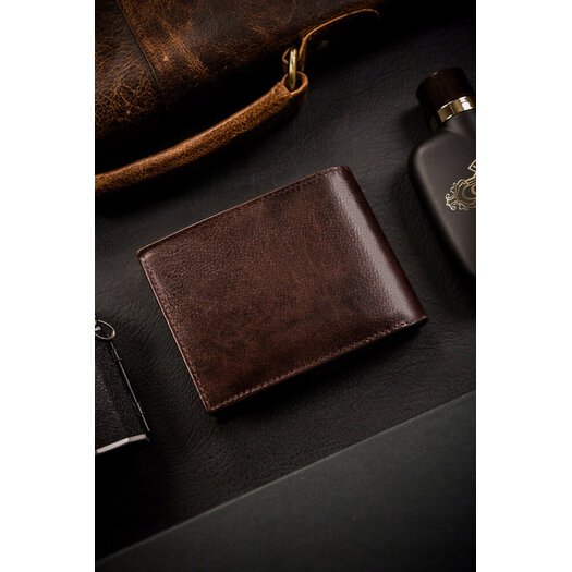 Leather wallet RFID ROVICKY N61L-RPVT-BL