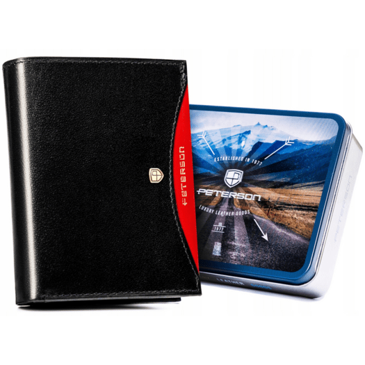 Leather wallet RFID PETERSON PTN 303.01