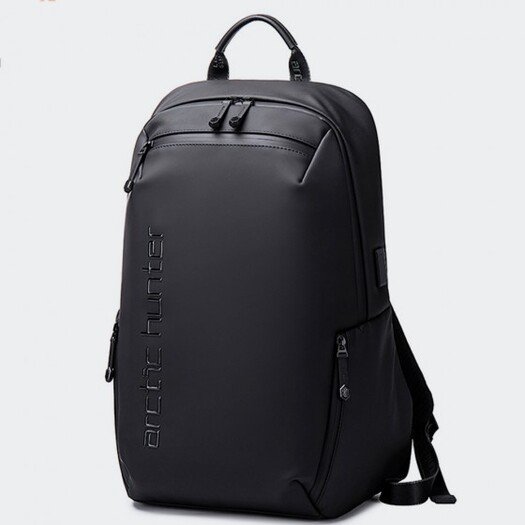 Arctic Hunter B00443 Smart Business Travel BackPack With Three Compartments And USB Charging Port - Black