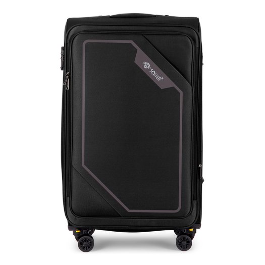 Large soft luggage L 26   Solier STL2240  black-brown