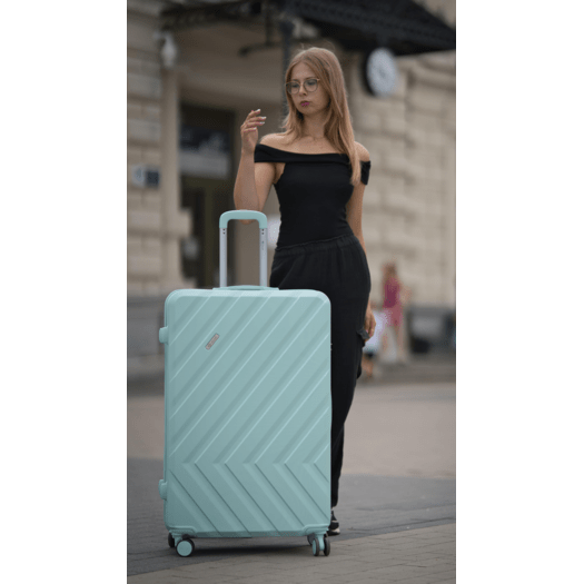 MEDIUM SUITCASE 22  STL945 ABS DARK GREY