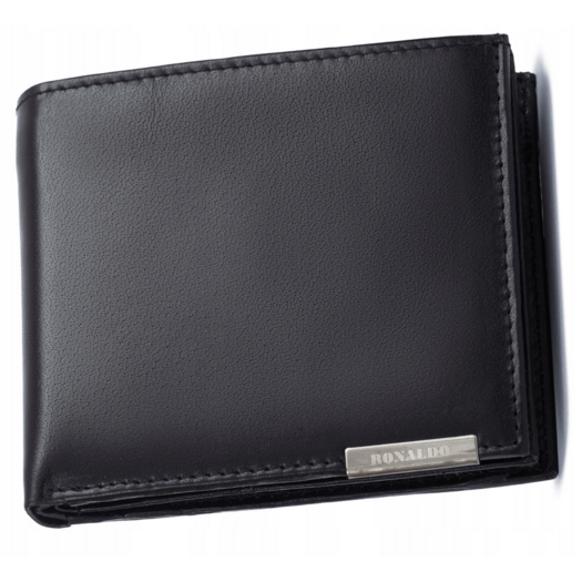 Leather wallet RFID RONALDO RM-01-BCF-BP